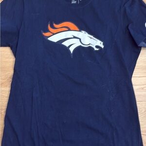NFL Navy T-Shirt with Broncos Logo